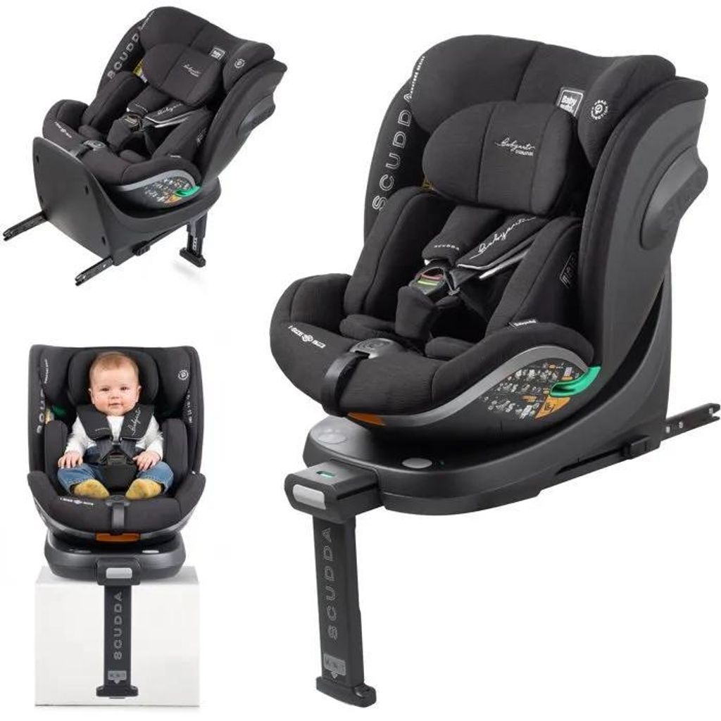 Kindersitz – BABYAUTO – SCUDDA – Gruppe 0/1/2/3 – 40/150 cm – I-Size – Drehbar – Verstellbare Rückenlehne – Sitzverkleinerer – S...