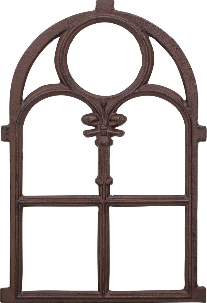 Fenster Eisenfenster Stallfenster Scheunenfenster Eisen Antik-Stil 74cm braun