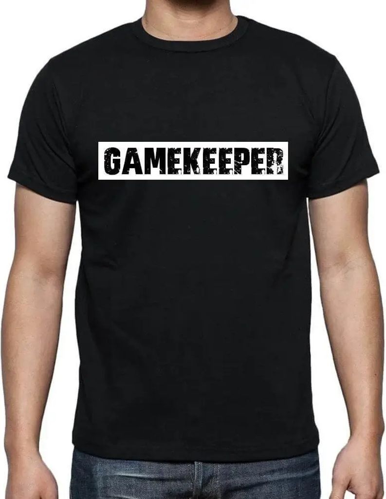 Herren Grafik T-Shirt Beruf des Wildhüters – Gamekeeper Occupation – Öko-Verantwortlich Vintage Jahrgang Kurzarm Lustige Druck Geburtstag Ges...