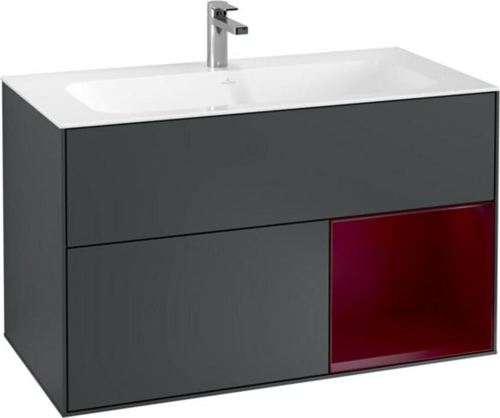 V&B Waschtischunterschrank Finion Reg re Peony, Midnight Blue Matt Lacquer