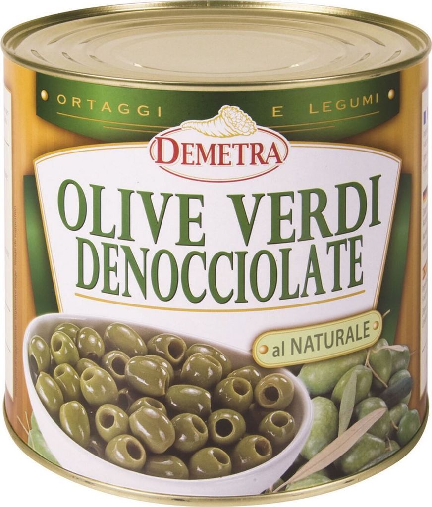 Olive verdi snocciolate 2,5 kg - Demetra Immagine del prodotto 