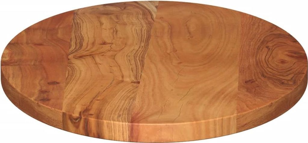 vidaXL Tischplatte 120x60x3,8 cm Oval Massivholz Akazie