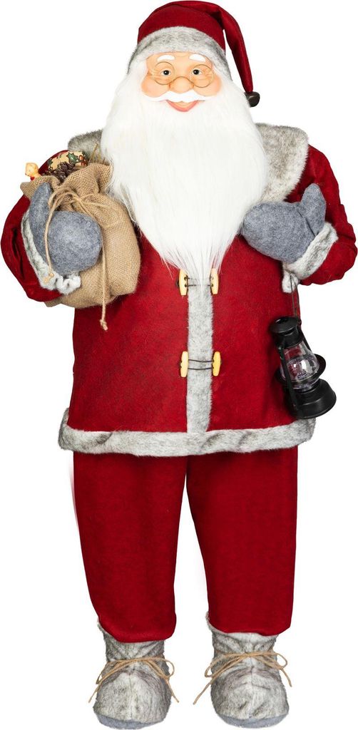 Dekoration MagicHome Weihnachten, Santa, rot, 120 cm Produktbild 