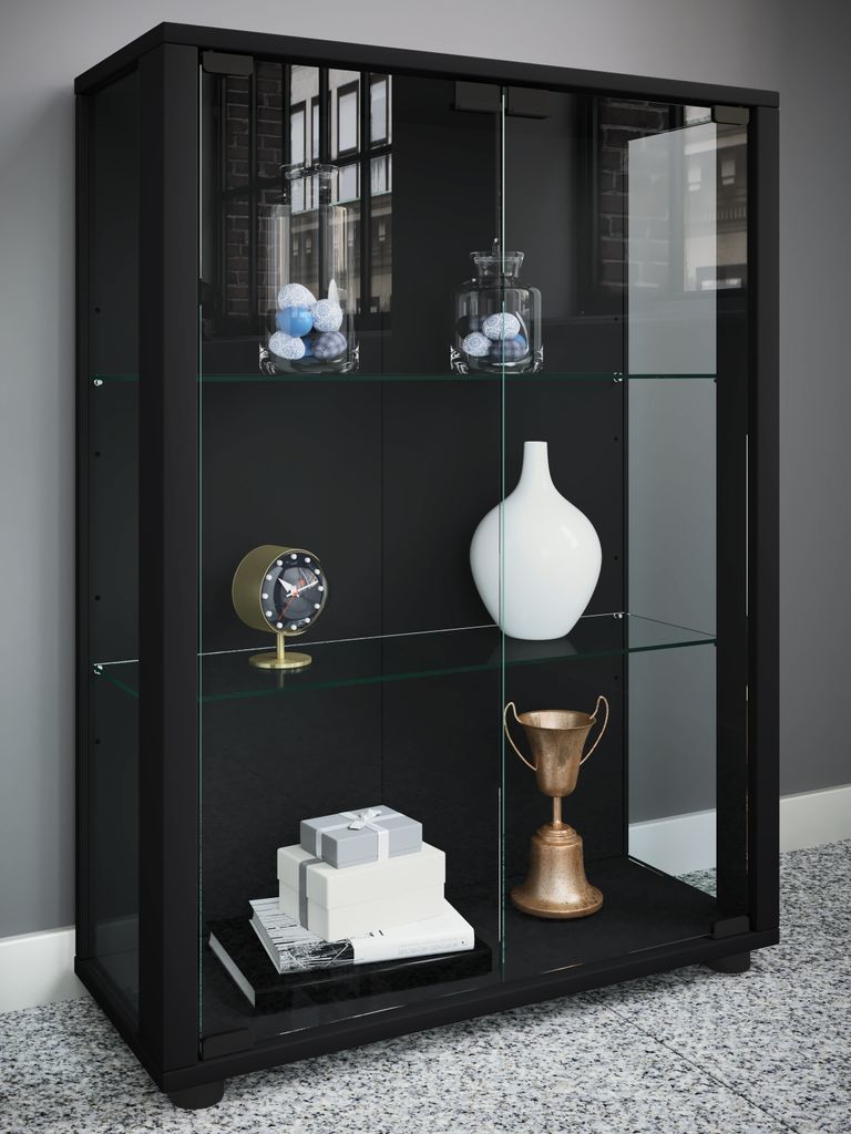 VCM Glasvitrine stehend | Vitrine Glas mit Produktbild 