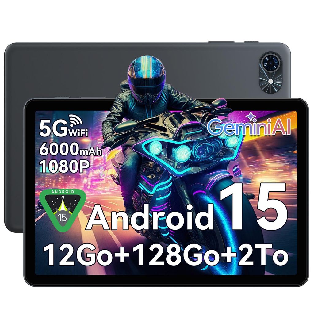 Tablette TABWEE T80 10 pouces, Android 16, ROM 128 Go, HD Image du produit 