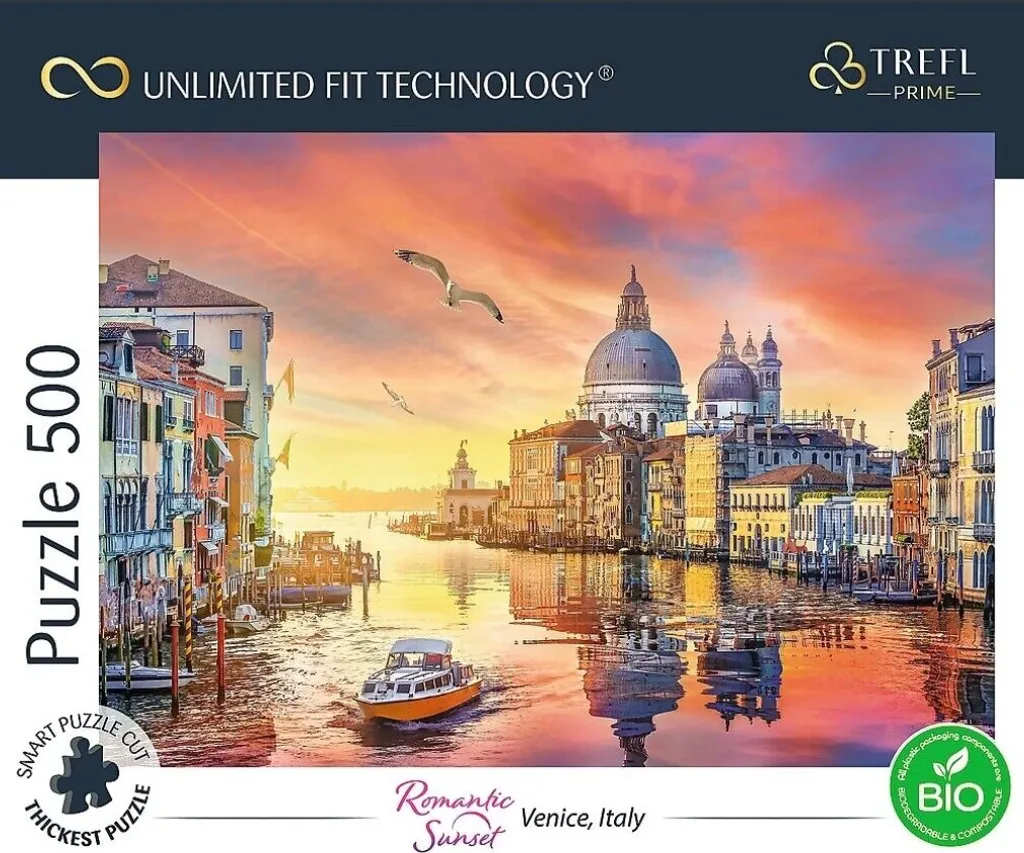 Puzzle 500 pièces robuste Trefl UFT Venise Italie : fini les pièces cassées