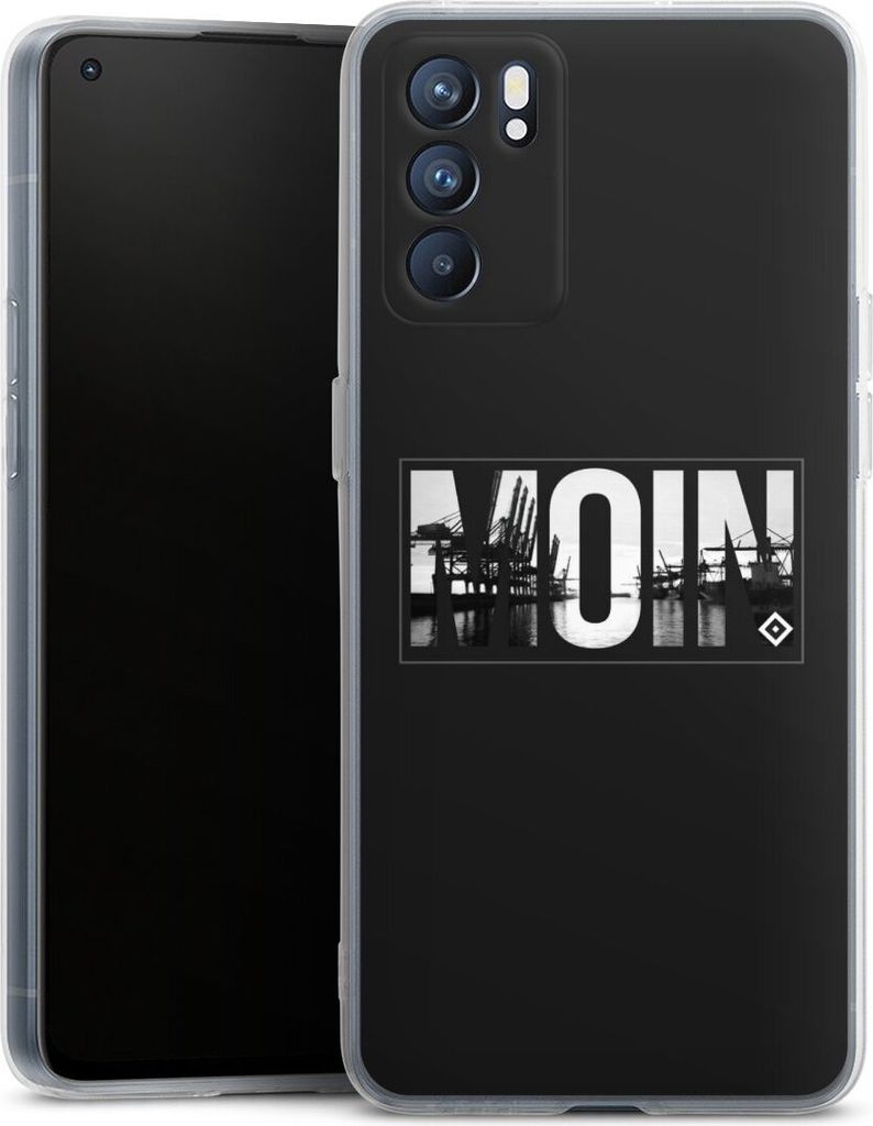 DeinDesign Handyhülle für Oppo Reno 6 5G Silikon Hülle Case Smartphone Schutzhülle HSV Hamburger SV Offizielles Lizenzprodukt