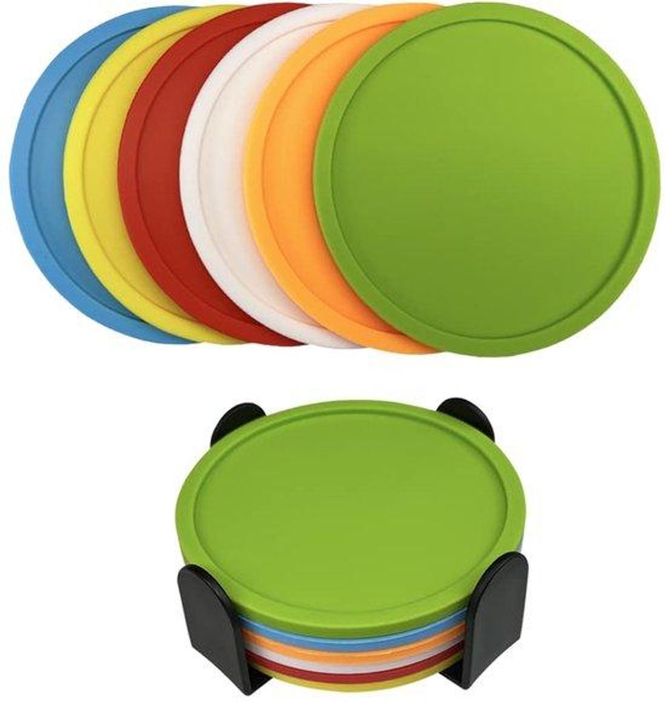 Silikonische Tassenhalter, Tassenhalter für Tassen und Getränke, hitzefestes Glaspolster, Tassenhalter für Tisch, Schreibtisch, Küche, Büro (g...