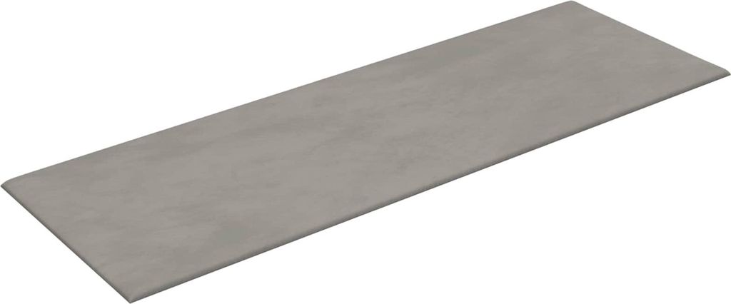 "Springschlussverkauf "Wandkopfteilen 12 pcs - CLORIS - Hellgrau 90x30cm Samt - Kopfteile DEMöbel5186151