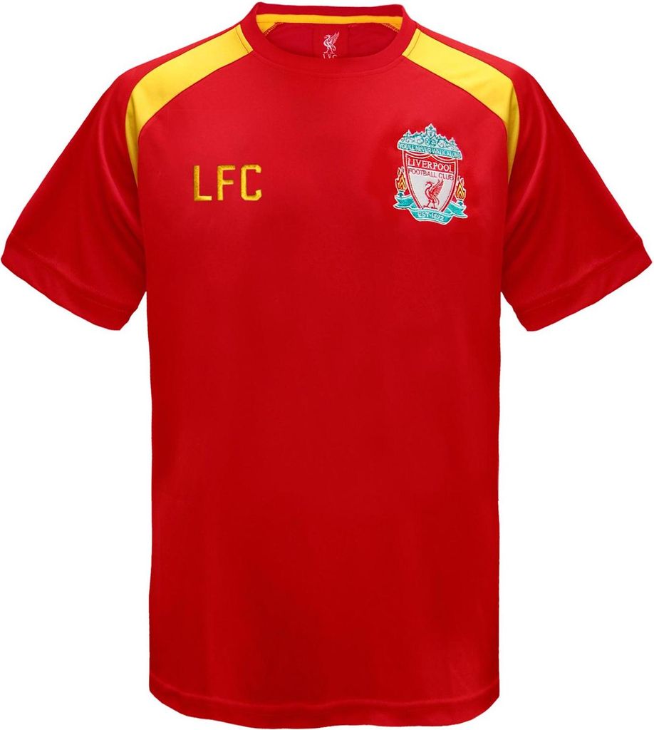 Liverpool FC - T-Shirt für Jungen, Polyester GF444 (110) (Rot)
