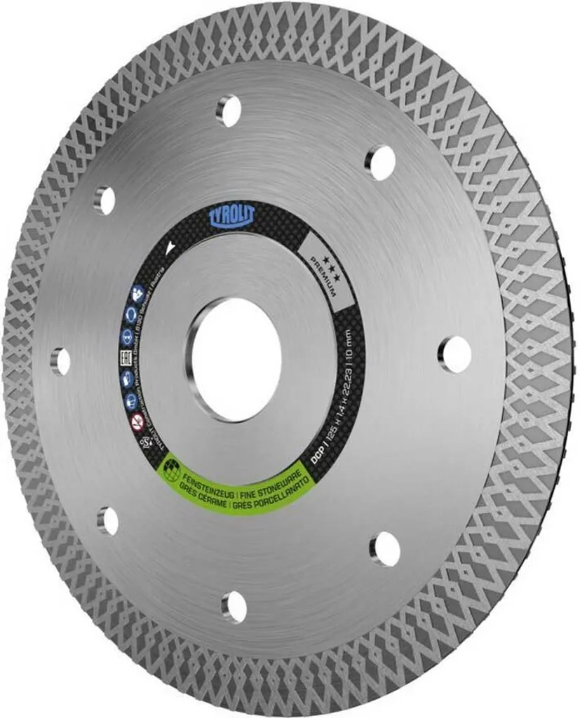 Sega Diamantata Tyrolit 125mm x 1.4mm | Linea Argento Professionale