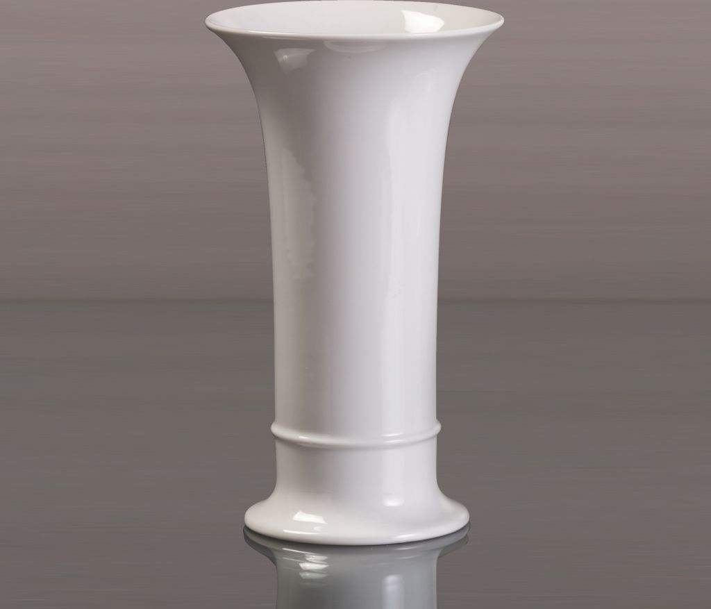 Goebel Vase 25 cm - Trompete klassisch Kaiser Porzellan Trompete kl. - Porzellan weiß glasiert 14001689