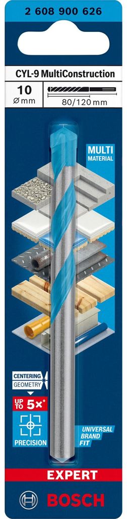 Bosch 2608900626 Bosch  CYL-9 MC Bohrer 10x80x120 EXPERT Immagine del prodotto 
