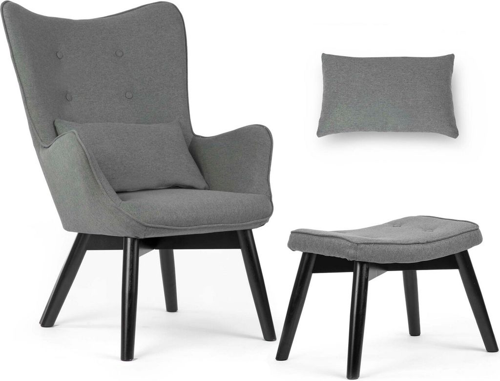 Sofotel 2040: sillón orejero con reposapiés Norse, color Imagen del producto 
