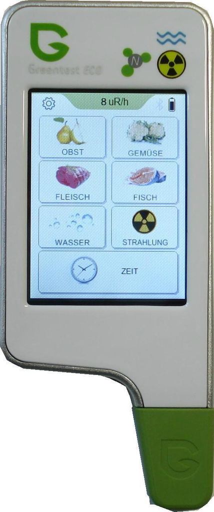 Greentest Eco 6 in1 Geigerzähler Nitrattester Obst Fisch Fleisch TDS Wasserhärte Strahlenmessgerät Strahlungsmessgerät dosimeter