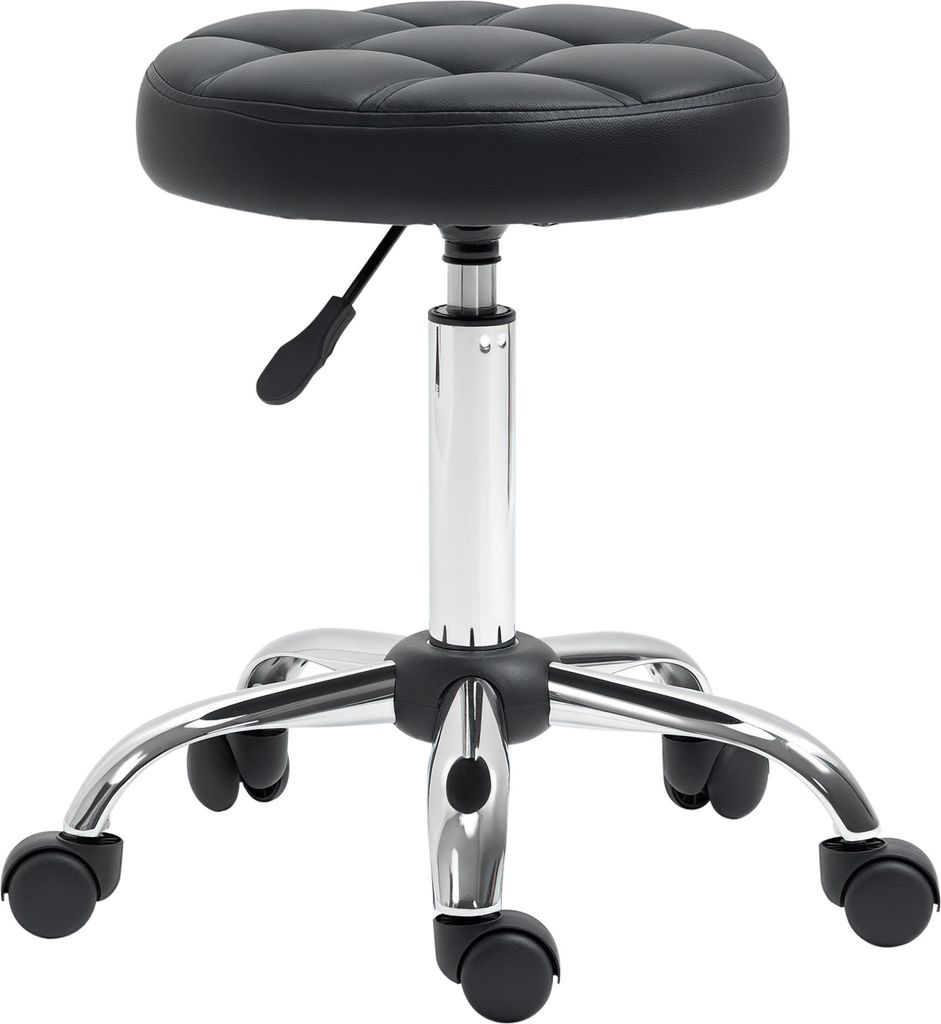 Homcom Stołek obrotowy z regulacją wysokości, 51-67 cm, Zdjęcie produktu 