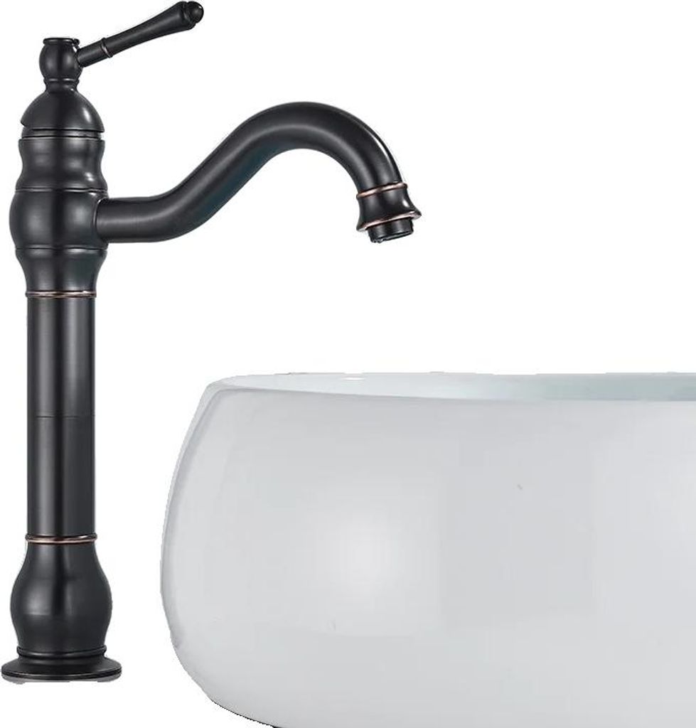 Badezimmerarmatur, auf dem Deck montiert, Warm-Kalt-Mischer