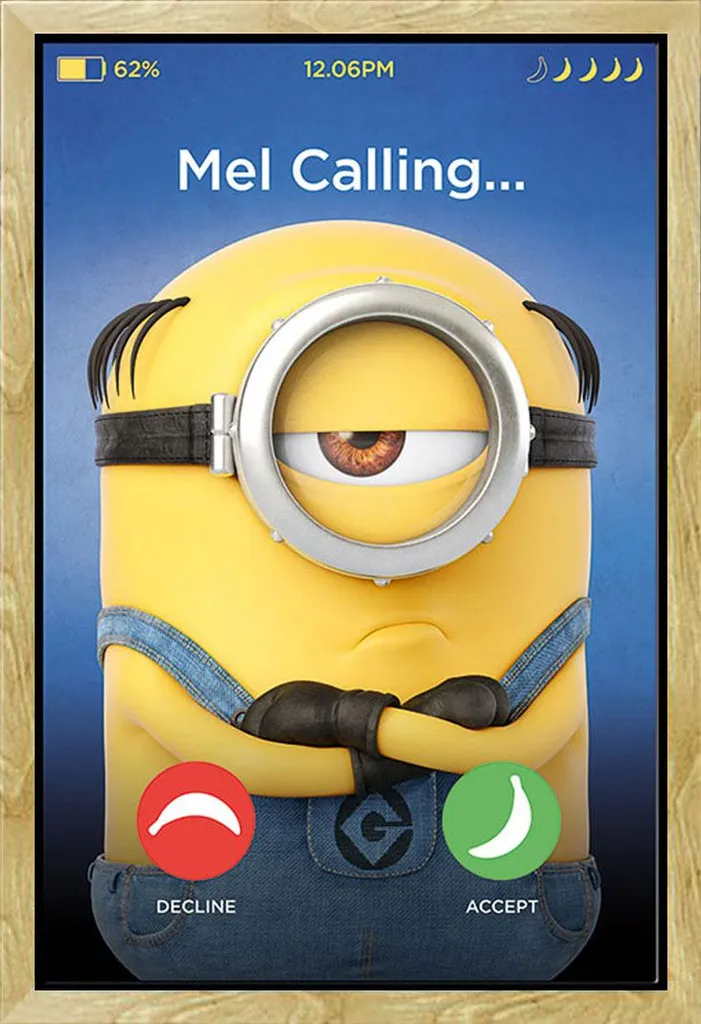 Poster Mel Calling Despicable Me 3 Incorniciato Shinsuke Maxi Faggio