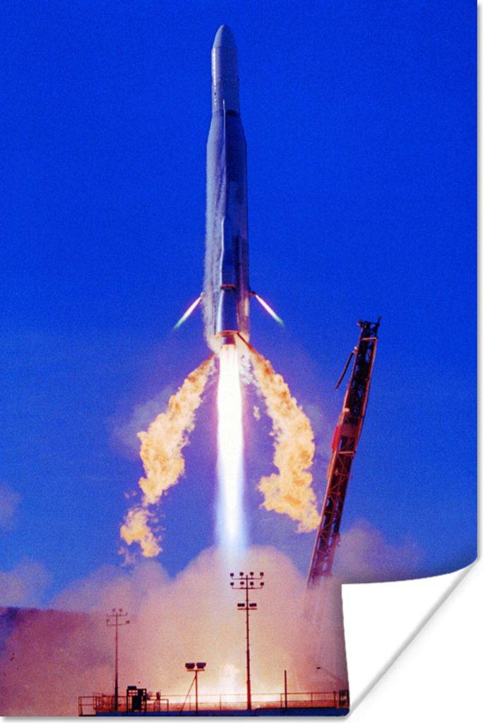 MuchoWow Poster Start der SM-65 Atlas-Rakete 60x90 cm - Wanddekoration