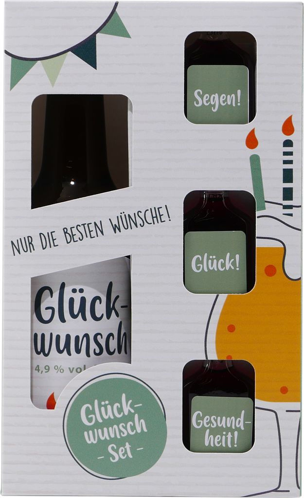 Geschenkverpackung "Glückwunsch"