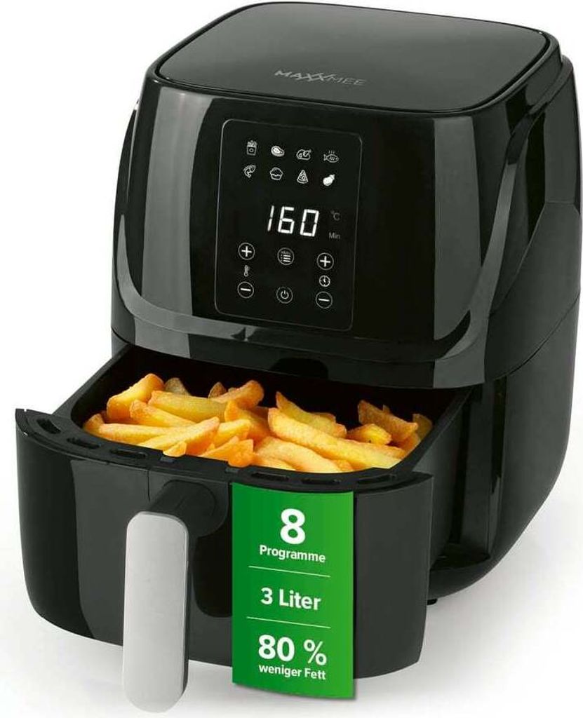 MAXXMEE Heißluft-Fritteuse Digital 3L Kombination Produktbild 1