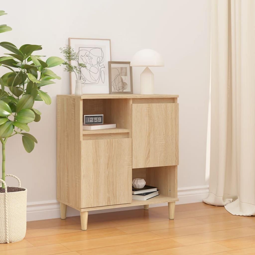 vidaXL Dressoir Sonoma-eikenhout, 60x35x70 cm, houtvezel Productafbeelding 