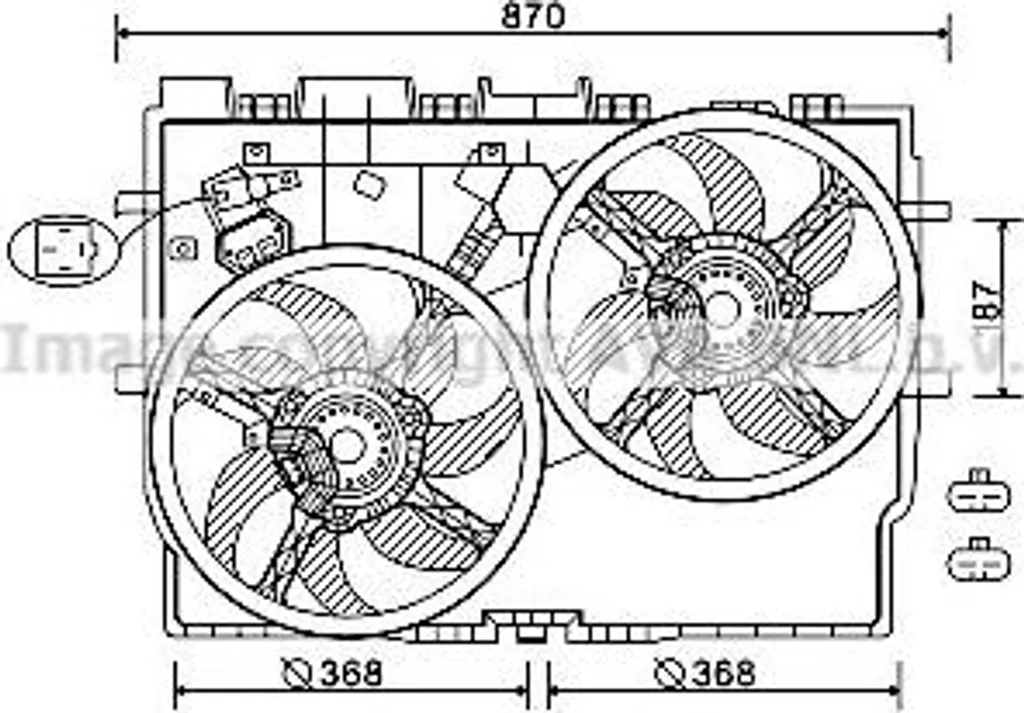 Ventilateur AVA FT7585 Haute Performance compatible OE 1342690080