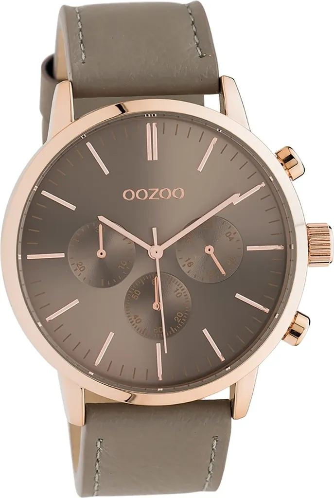 Oozoo C10916 Orologio Unisex Taupe: Eleganza Analogica con Cinturino in Pelle