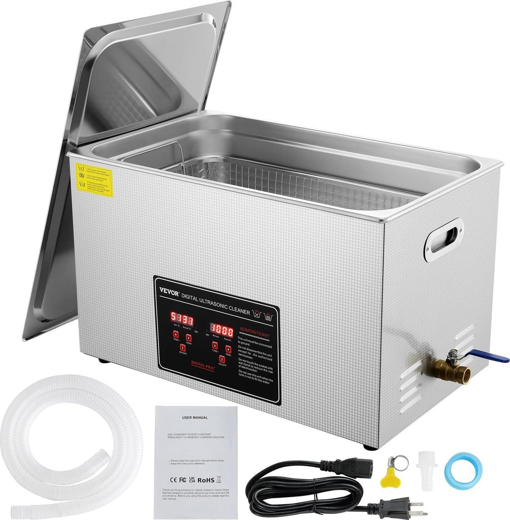 VEVOR Nettoyeur à ultrasons Nettoyeur à ultrasons en acier Image du produit 