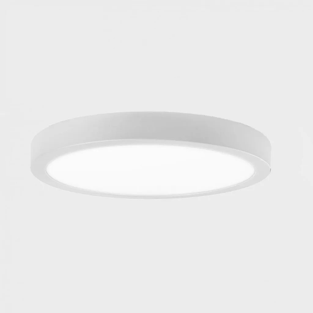 Grand plafonnier LED rond DISC SLIM blanc 60W dimmable 600 mm