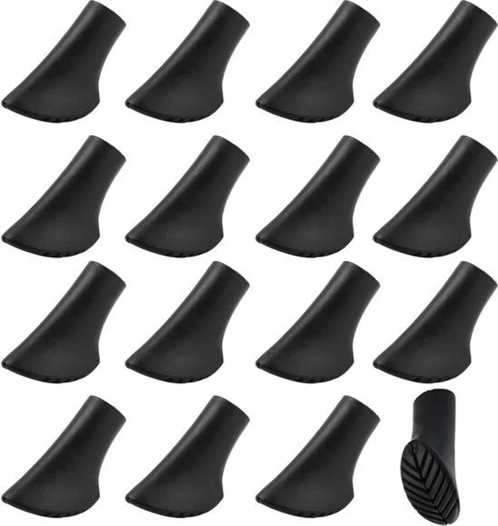 Kit 16 embouts pour bâtons de randonnée trekking marche nordique et bivouac