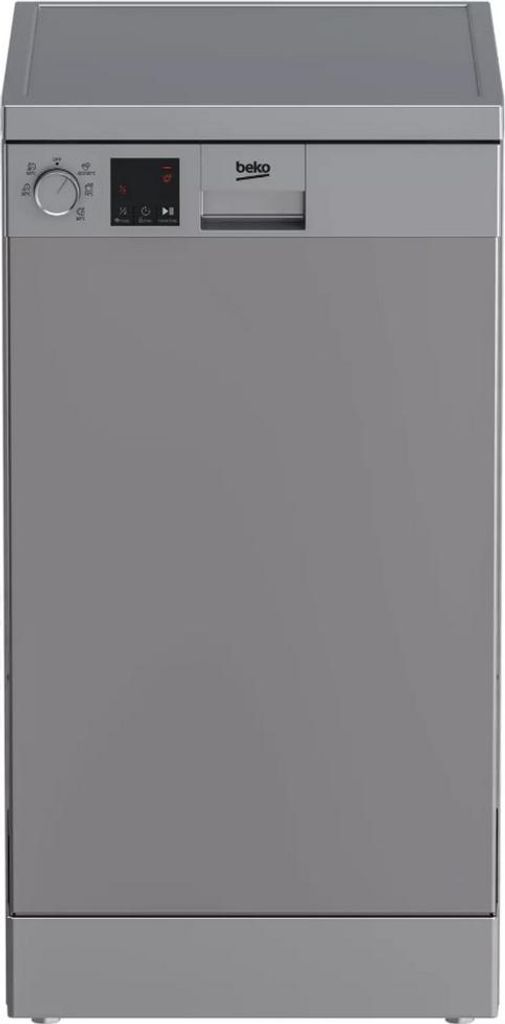 Beko DVS05030S, Freistehend, Single (45 cm breit), Silber, Silber, Drehregler, Korb