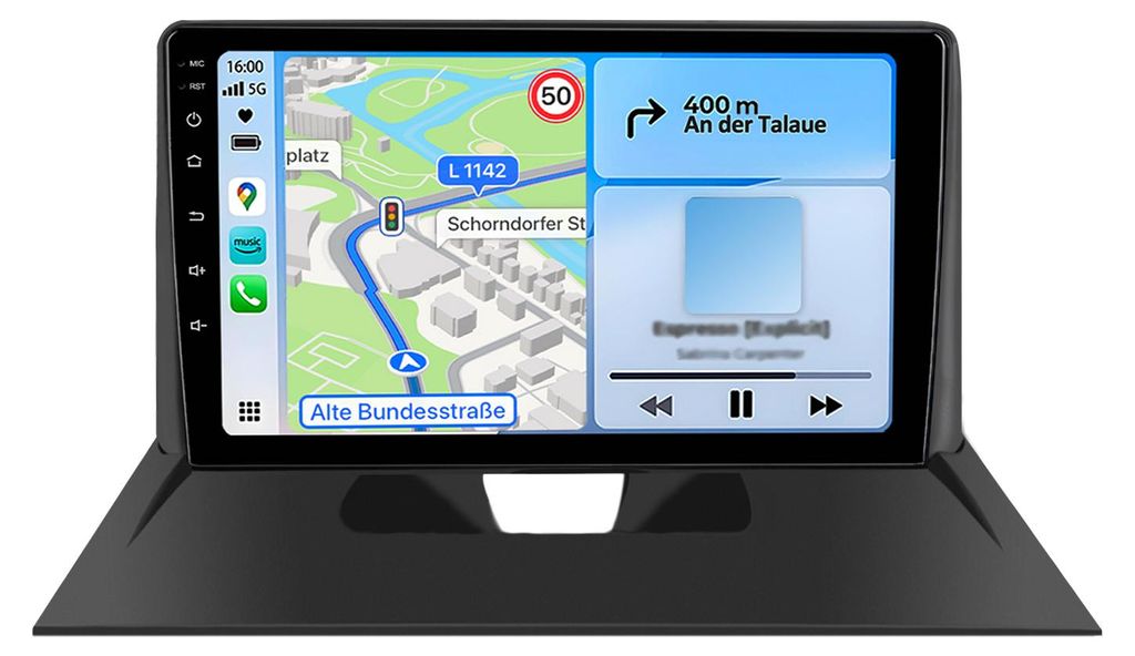 9 Zoll Android Auto Radio für Peugeot Expert 2007-2016 4GB 64GB GPS WLAN CarPlay Bluetooth DAB+