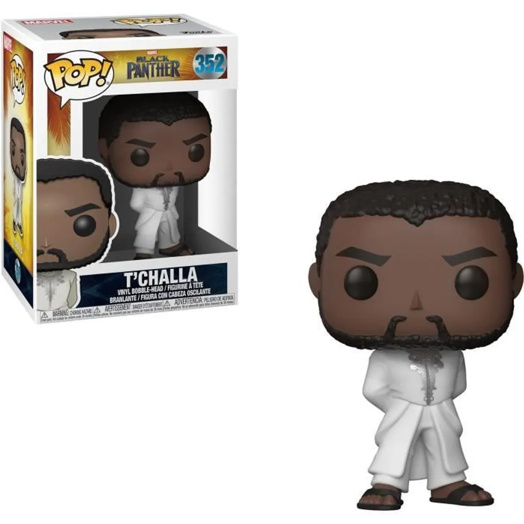Figurine Funko Pop Black Panther Démasqué Marvel Civil War en Vinyle