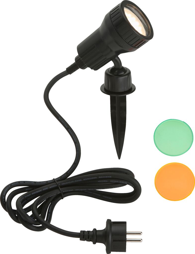 Lampe d'extérieur LED pivotante sur piquet GU10 IP44 3 W Image du produit 