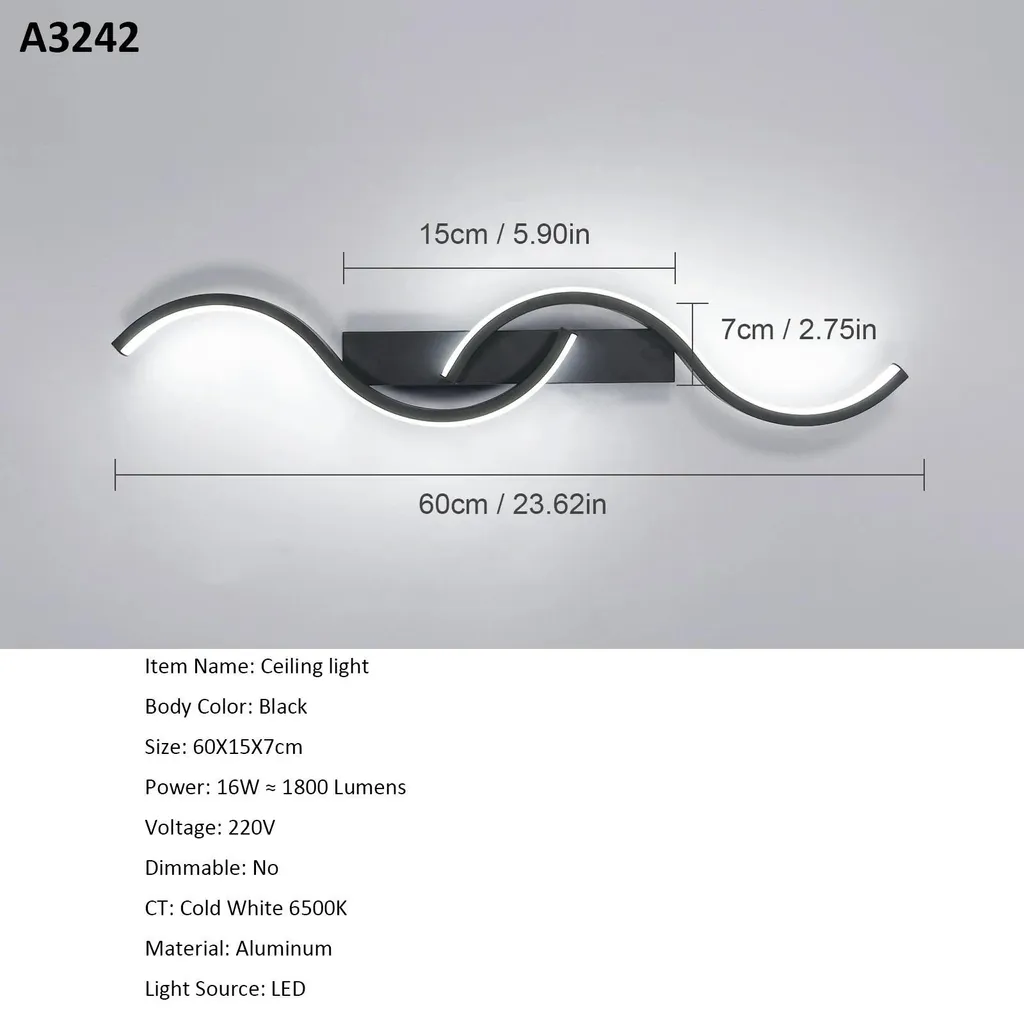 Applique murale LED pour salon et chambre design moderne modèle A3242