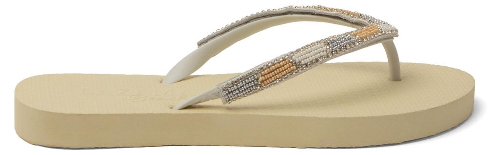 Lazamani Fraser Beach Damen Flip Flops Offwhite Größe 39/40
