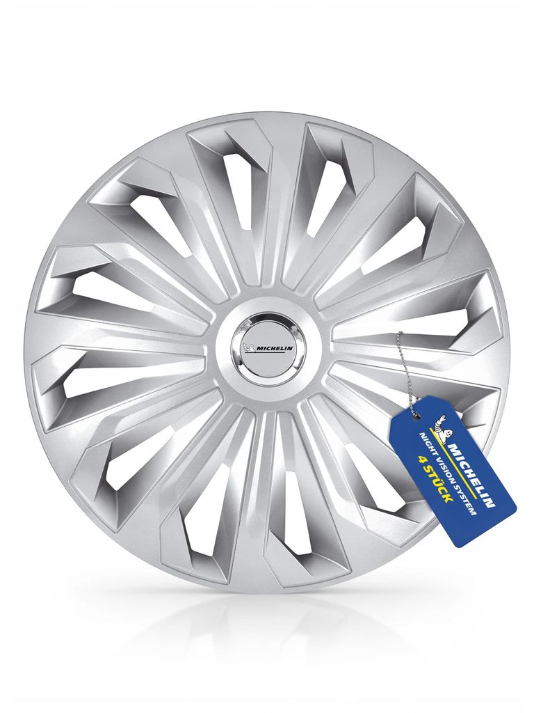 MICHELIN Radzierblenden 4er Set 16 Zoll (40,6 cm) silber Produktbild 