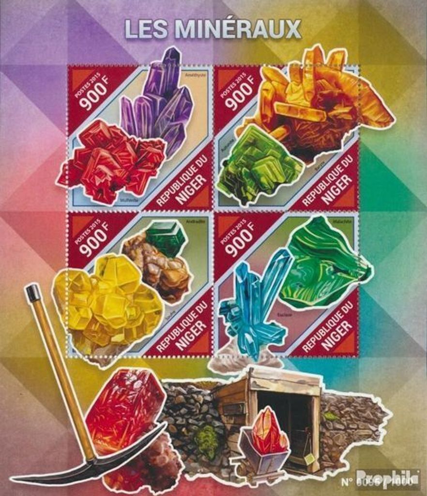 Briefmarken Niger 2015 Mi 3852-3855 Kleinbogen (kompl. Produktbild 