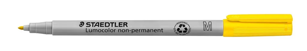 Stylo feutre jaune non permanent Staedtler 315-1 Lumocolor pointe moyenne