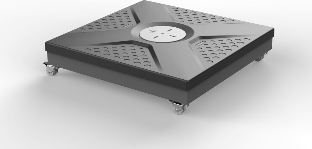 doppler Rollsockel-Rahmen ACTIVE EASY PUSH, Stahl / Produktbild 