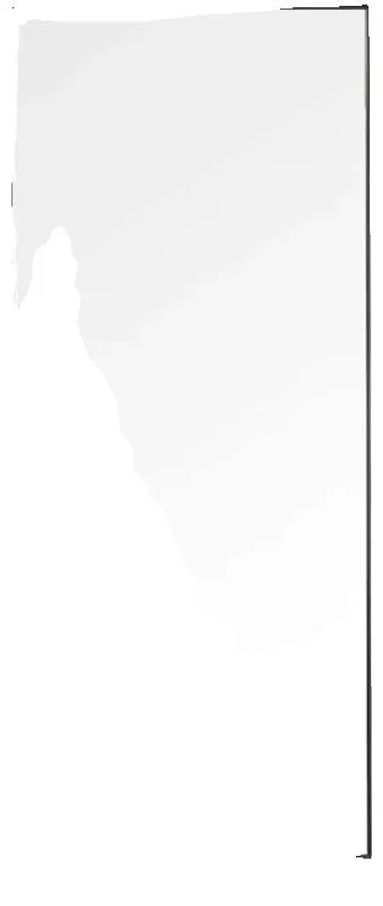 Miroir en pied noir 150x40 cm - Modèle moderne et peu encombrant