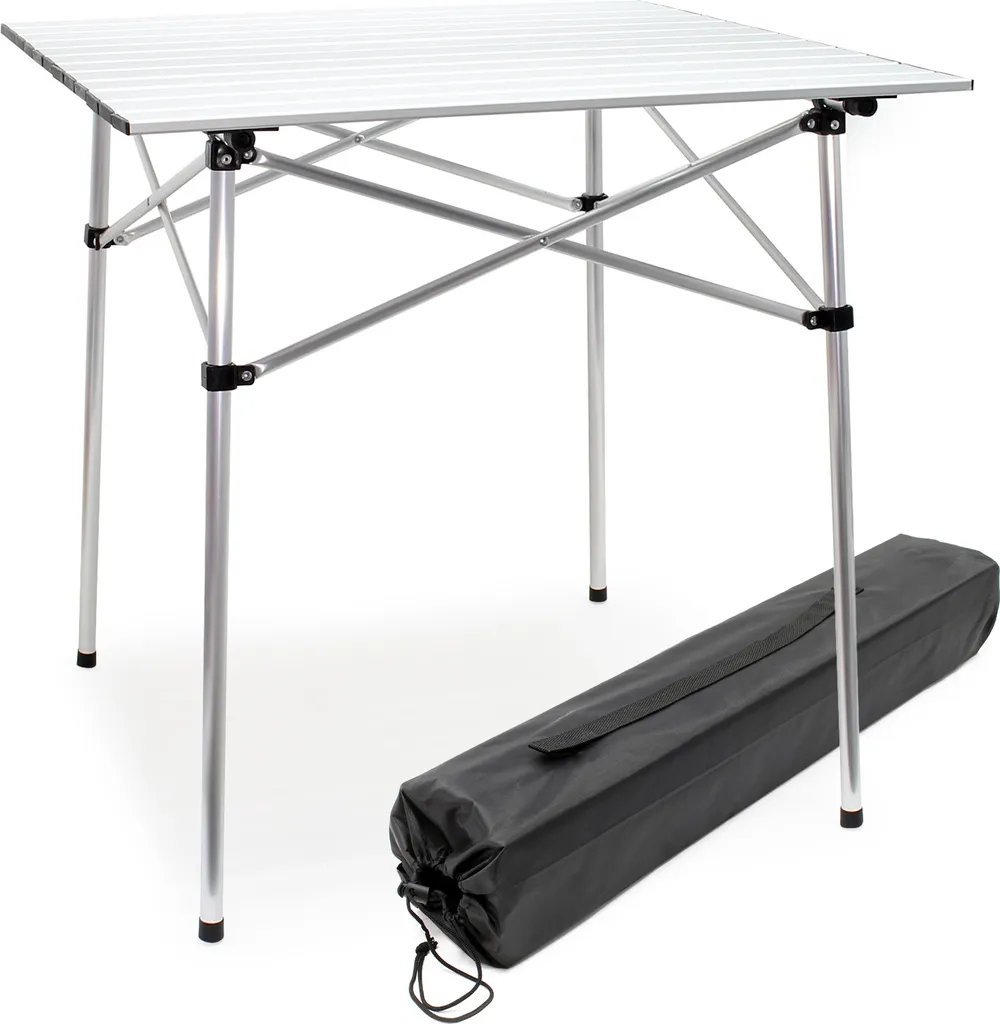 Table de camping pliante pour barbecue et fêtes en extérieur avec sac