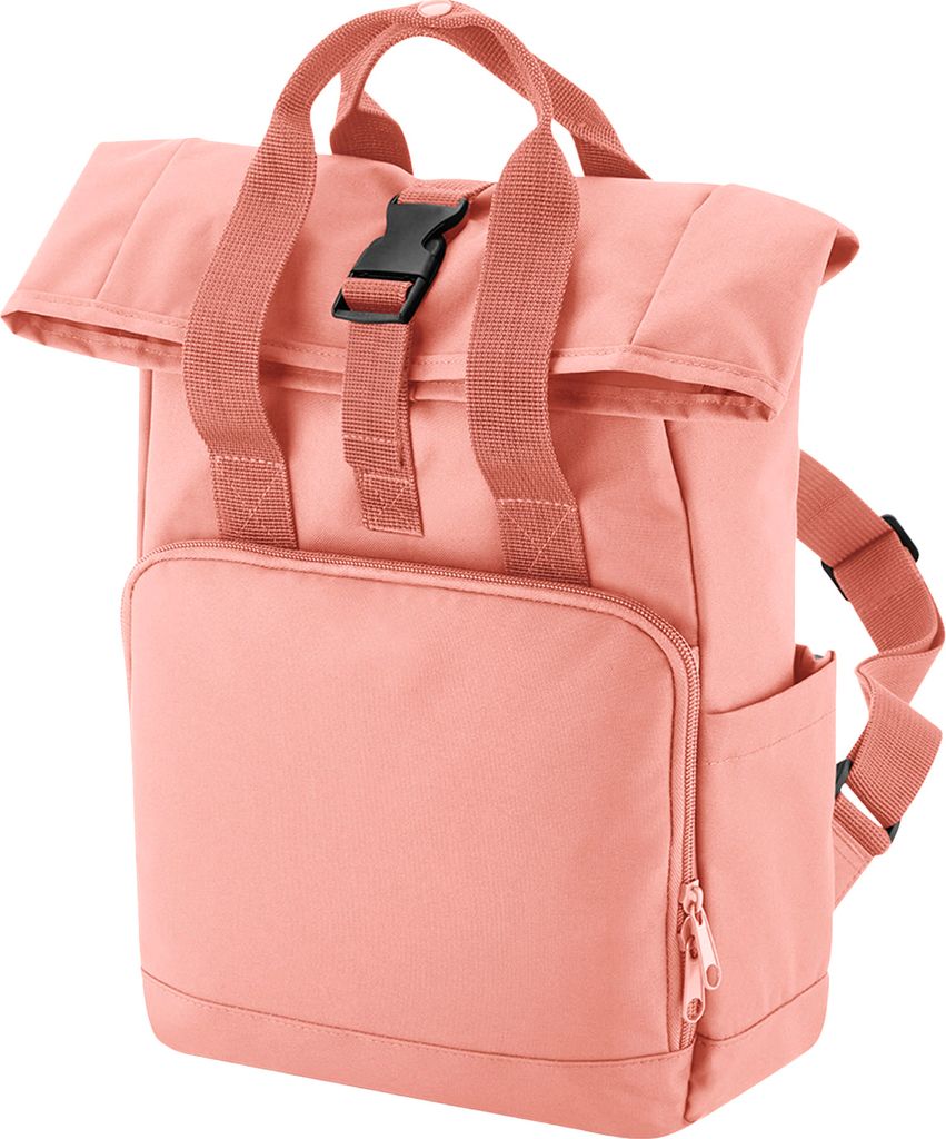 Bagbase - Rucksack, Roll Top, recyceltes Material RW8486 (Einheitsgröße) (Hellrosa)