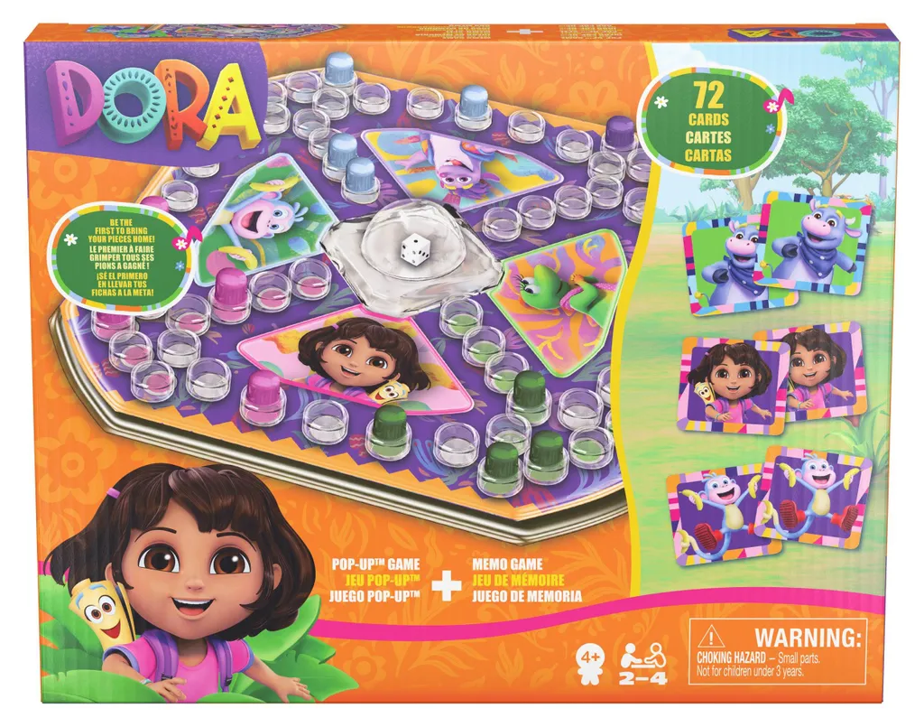 Jeu de cartes Pop Up Memory Dora, système de mémorisation rapide GML KOG