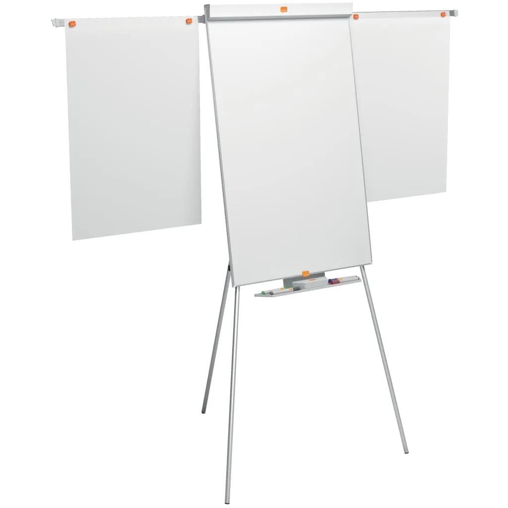 Nobo Flipchart Shark Tableau de Conférence Réglable Argent et Bleu - 4
