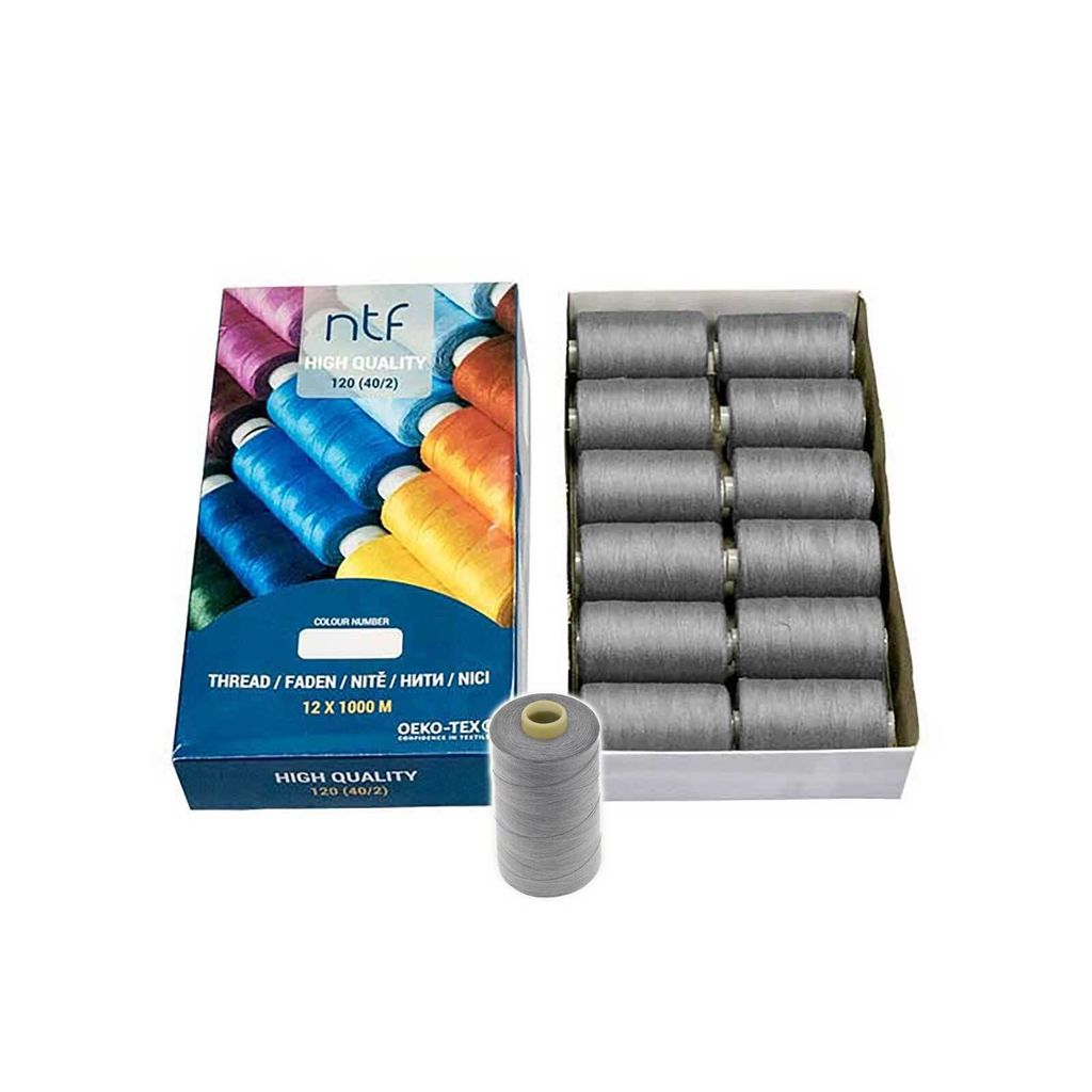 Universal Nähgarn Polyester 12 Spulen 40/2 120er je 1000m Allesnäher Farbwahl