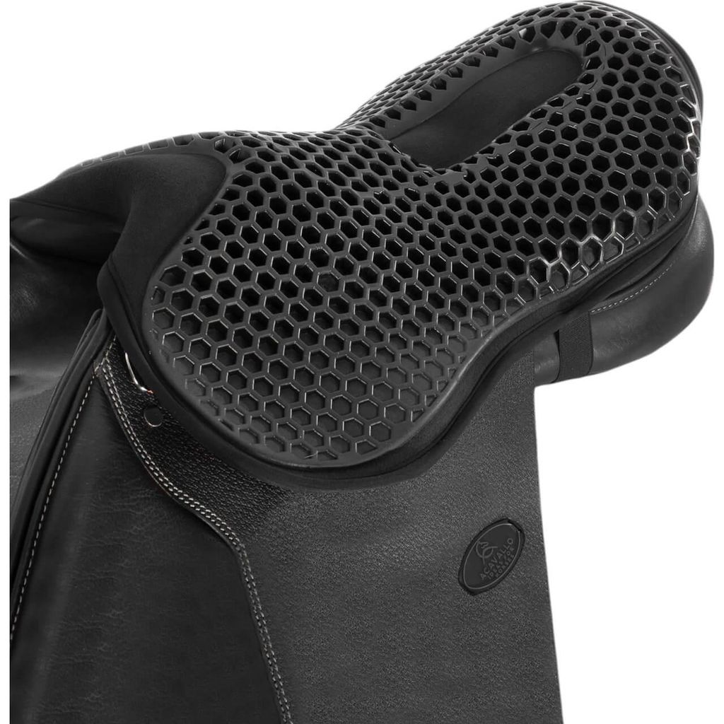 Acavallo Sitzschoner für Springsättel Hexagonal Gel-Out 20 mm Dri-Lex Schoner Black Medium