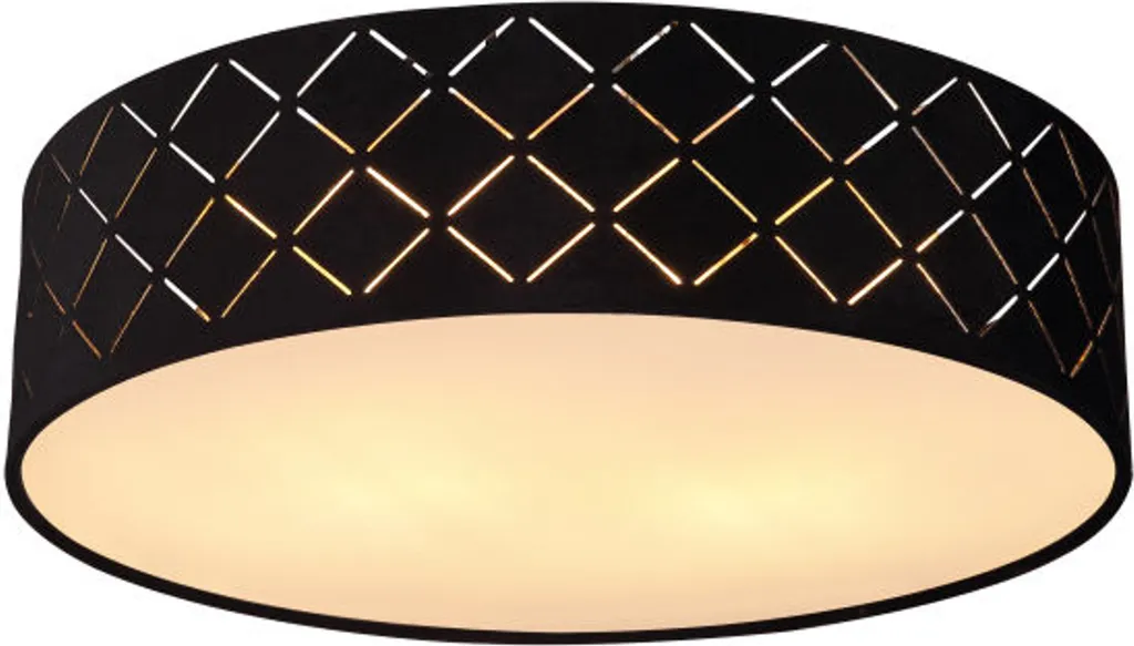 Plafonnier Salon et Chambre Spot de Plafond Design Noir Modèle 15363B