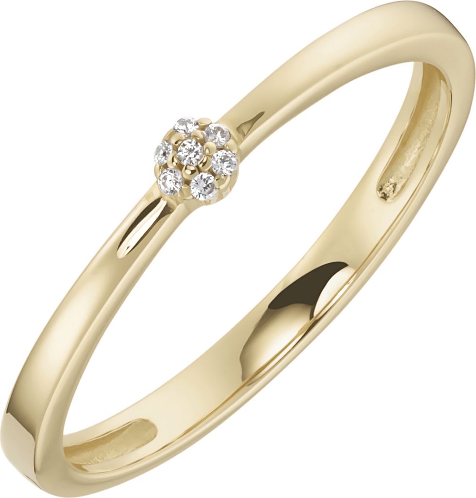 Ring Luigi Merano mit Zirkonia, Gold 375 Gold 52